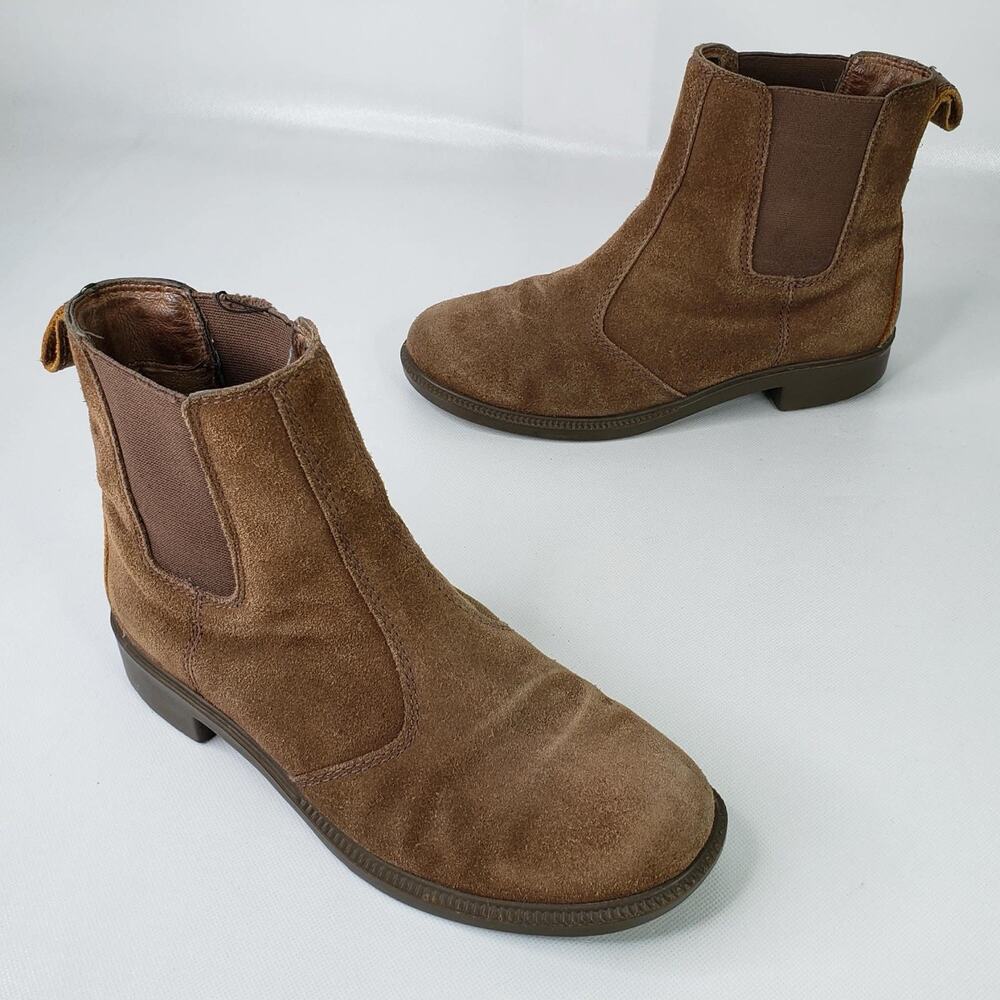 Kodiak Womens Chelsea Boots Size 7.5 Tan Leather Pull On Booties Unlined